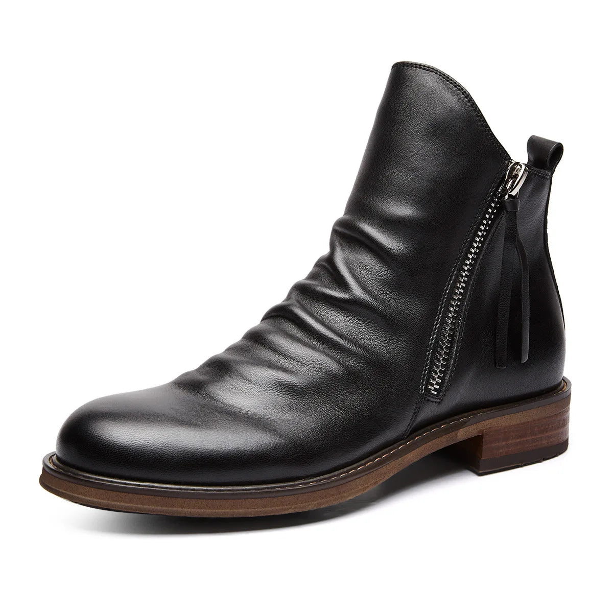 Men's Leather Chelsea Boots – Black