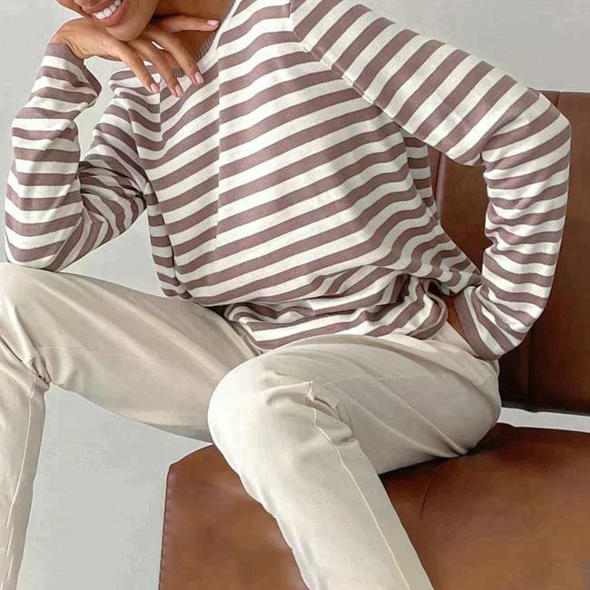 Women's Print-Detail Long-Sleeve Top – view 8