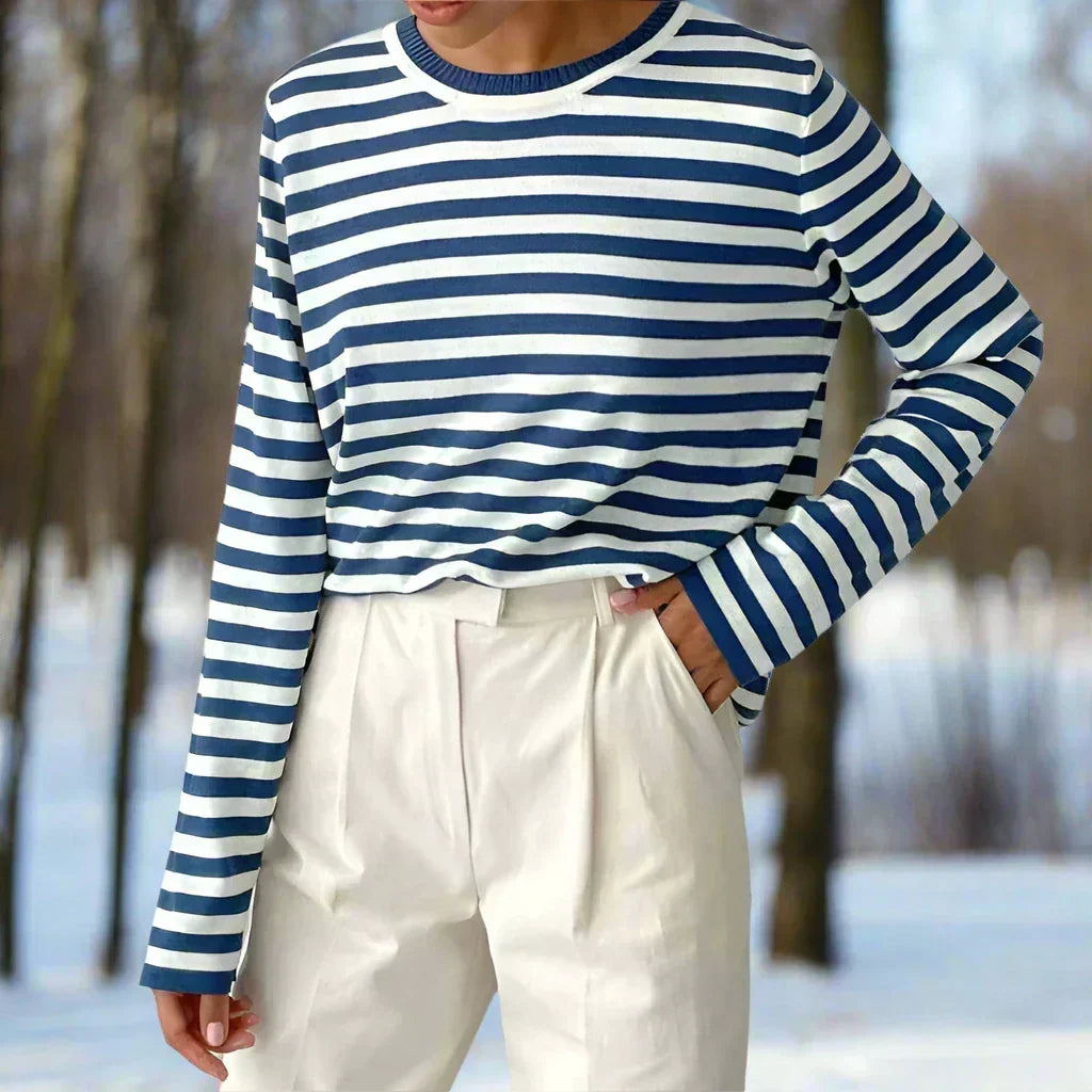 Women's Print-Detail Long-Sleeve Top – view 9