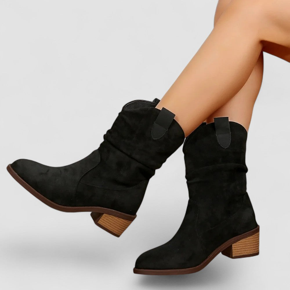 Women's Streamlined Mid-Calf Comfort Boots for Work – view 2