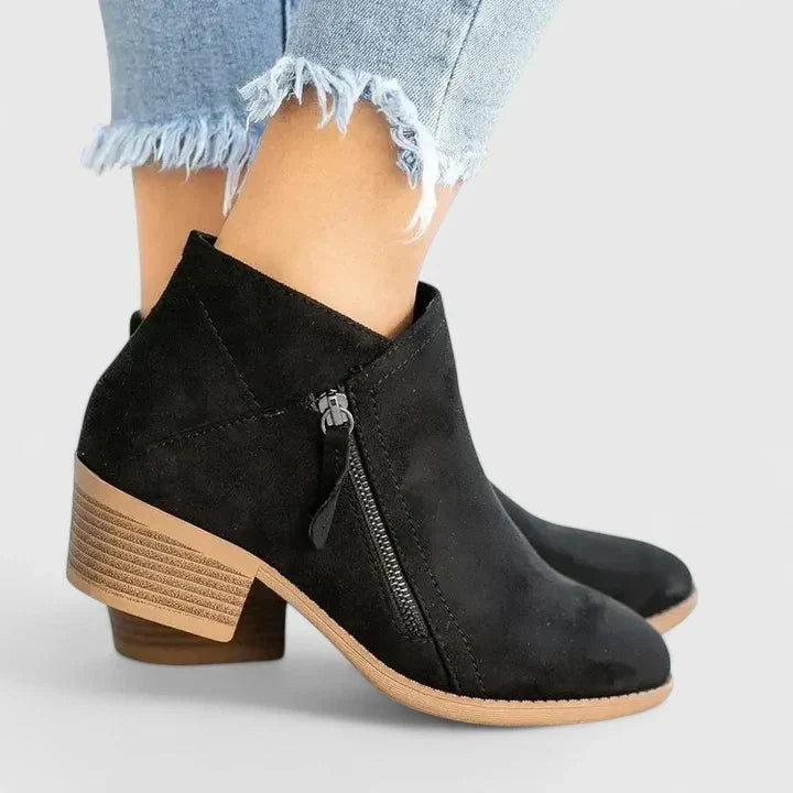 Women's Support Side-Zip Boots – Black