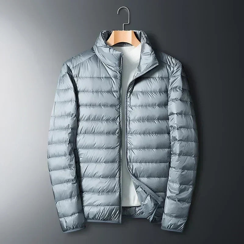 Men's Light-Weight Packable Padded Puffer Jacket – Gray