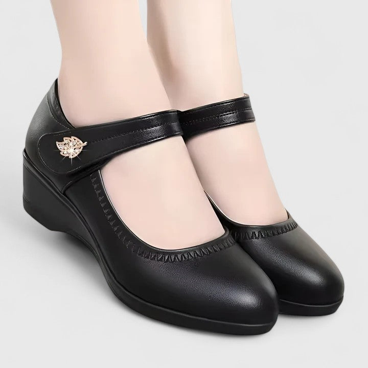 Women's Gel Sole Support Shoes – Black