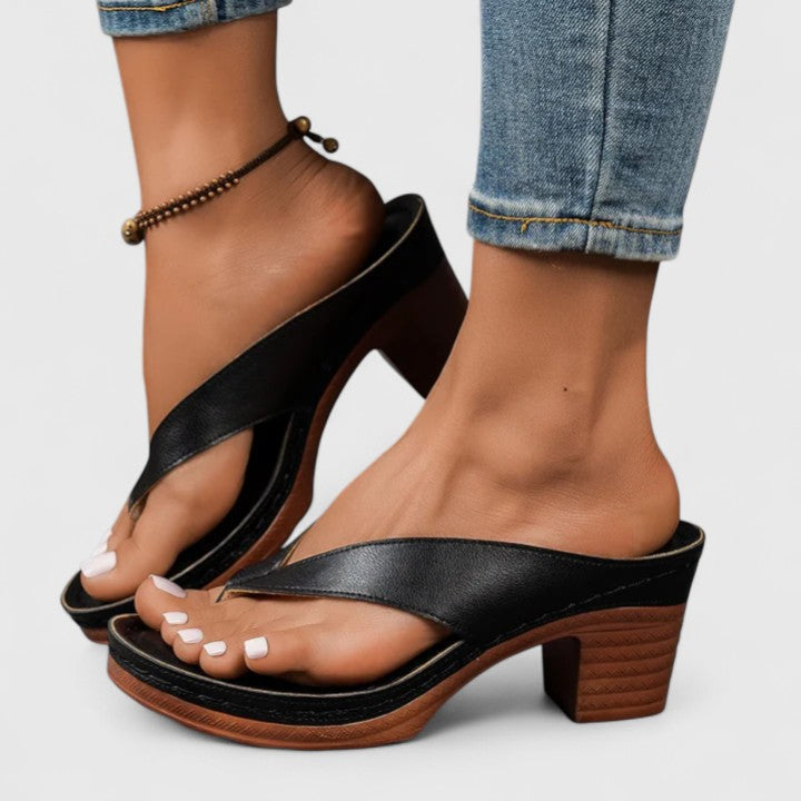 Women's Ergonomic Support Heels – Black