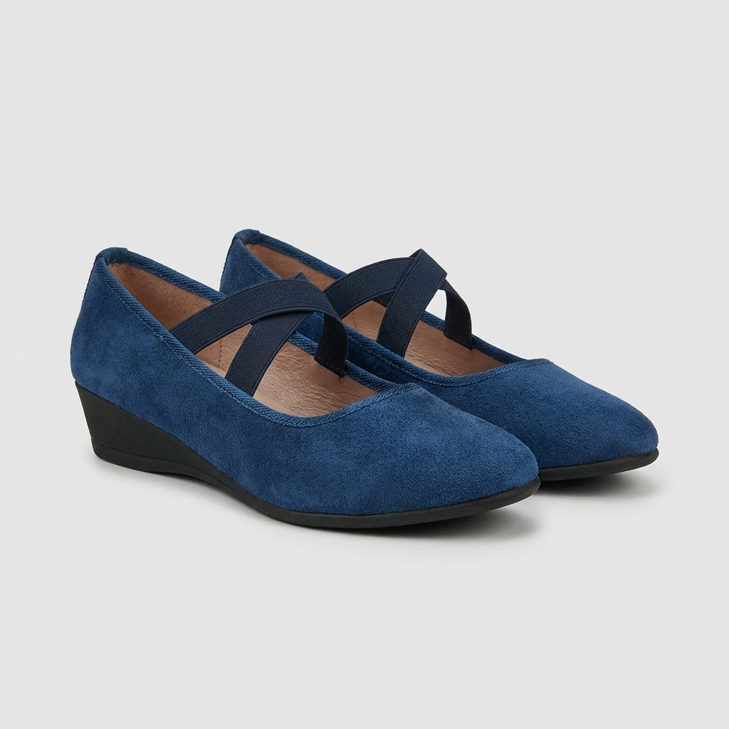 Women's Support Criss-Cross Strap Wedge-Heel Flats – view 6