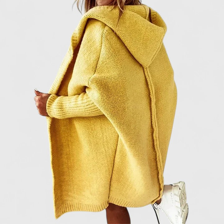 Women's Comfortable Easy-Fit Knit Cardigan – Yellow