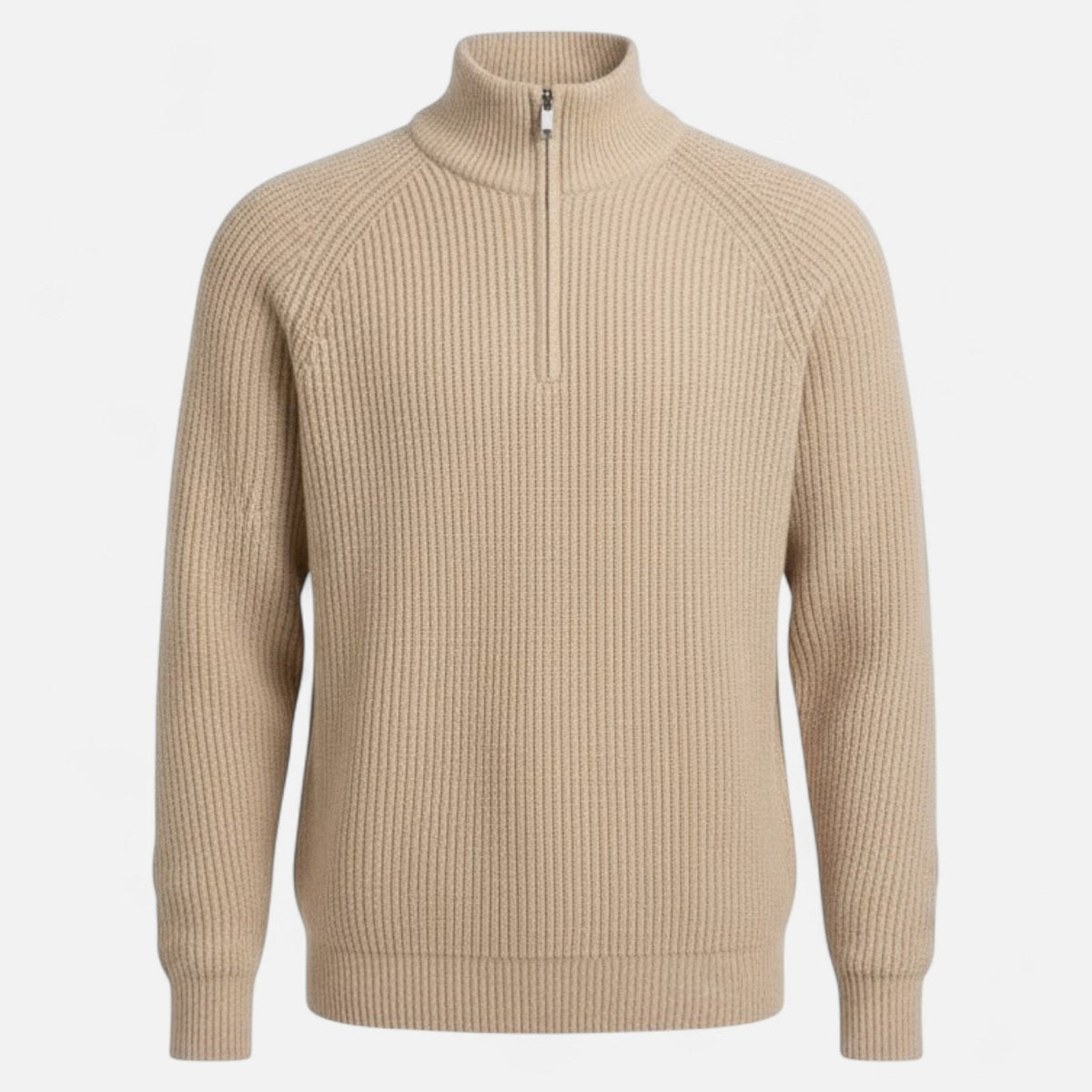 Men's Loose-Fit Fine Knit Pullover – Khaki