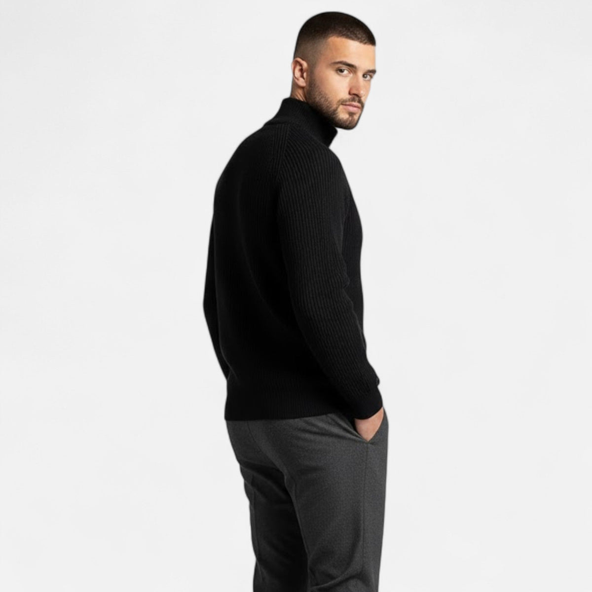 Men's Loose-Fit Fine Knit Pullover – view 6
