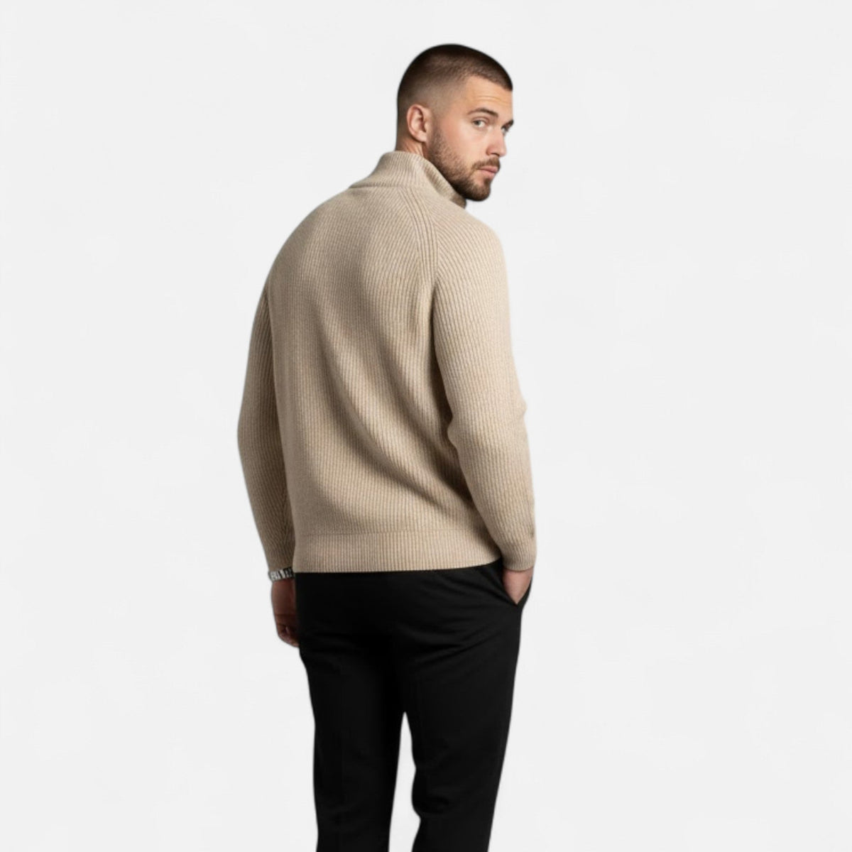Men's Loose-Fit Fine Knit Pullover – view 3