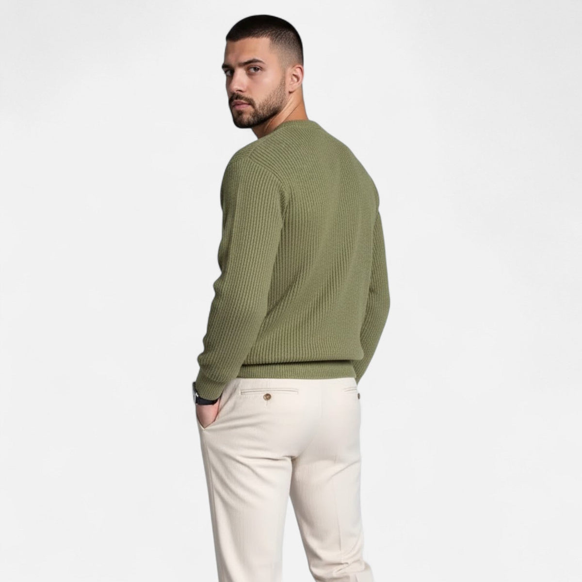 Men's Heavyweight Loose Knit Pullover – view 3