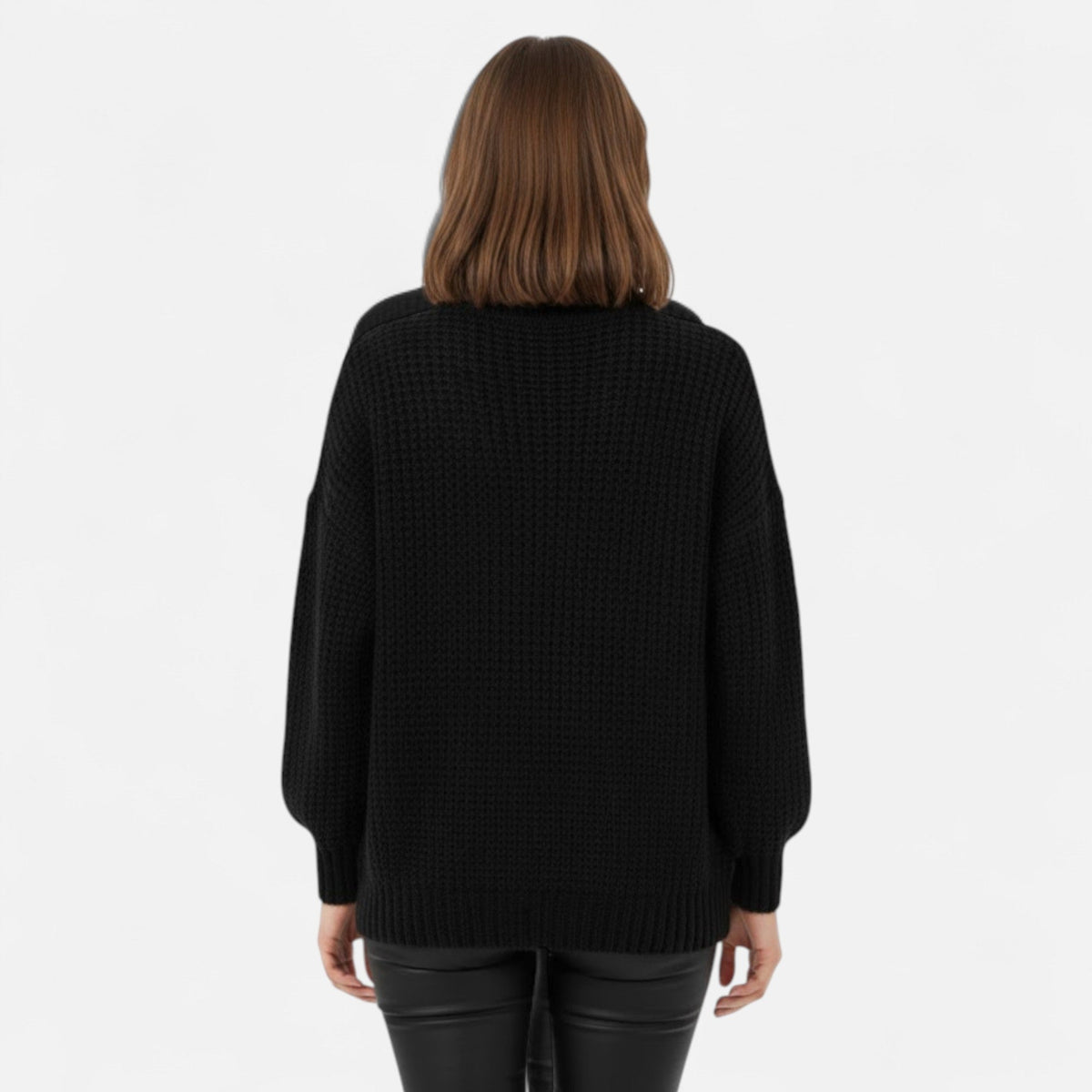 Women's Wool-Blend Roll-Neck Pullover – view 3
