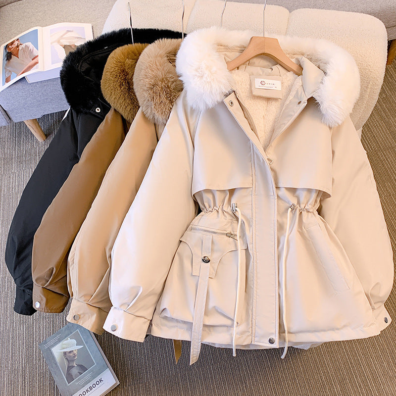 Women's Faux Fur-Trimmed Hood-Detail Cold-Weather Coat – view 1