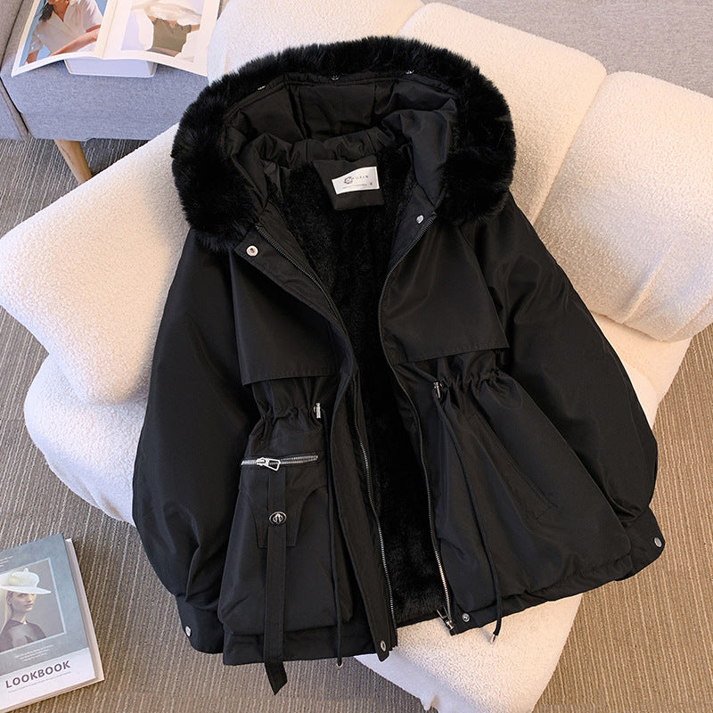 Women's Faux Fur-Trimmed Hood-Detail Cold-Weather Coat – view 3