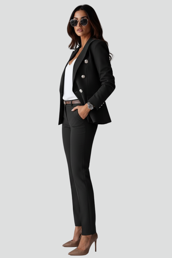 Women's Double-Breast Blazer Trouser Set – view 3