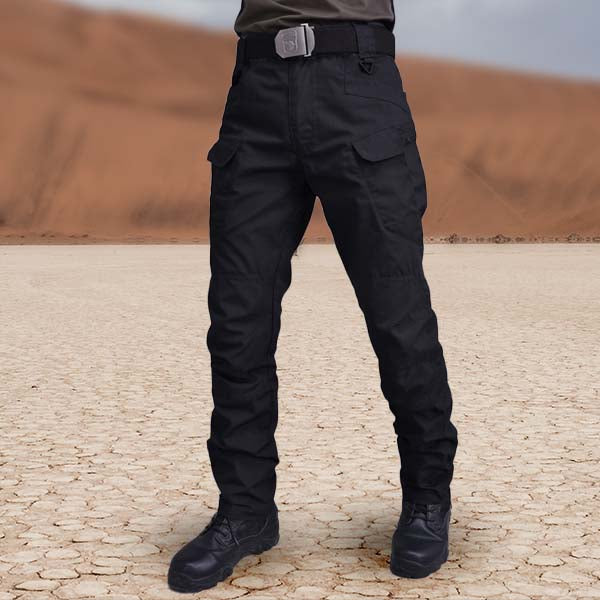 Men's Stretchy Tactical Cargo Pants – Black