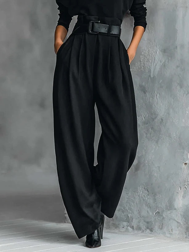 Women's High-Neck Wide-Cut Jumpsuit Set – view 3