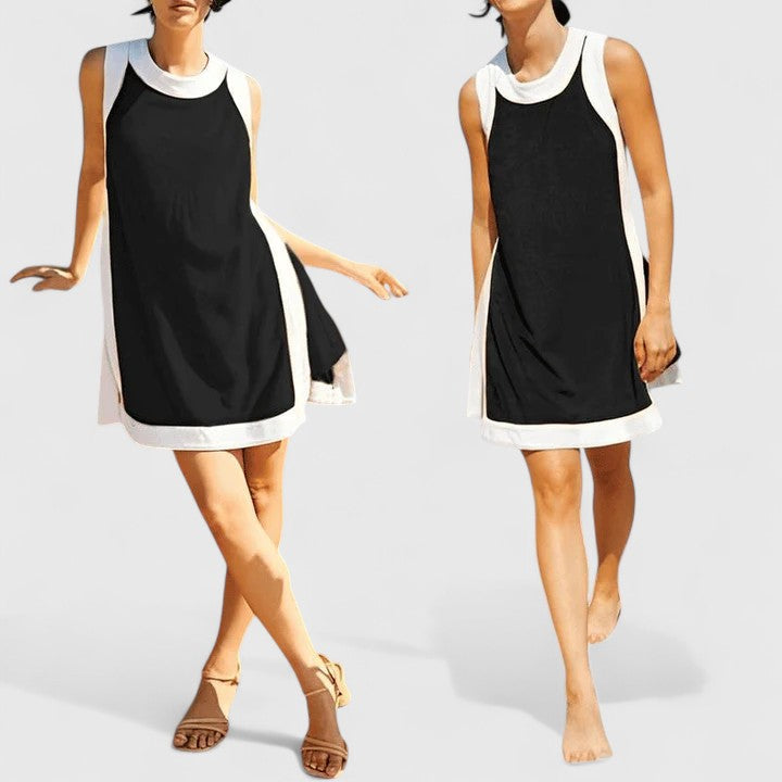 Women's Comfortable Two Piece Warm-Weather Co-Ord Set – Black