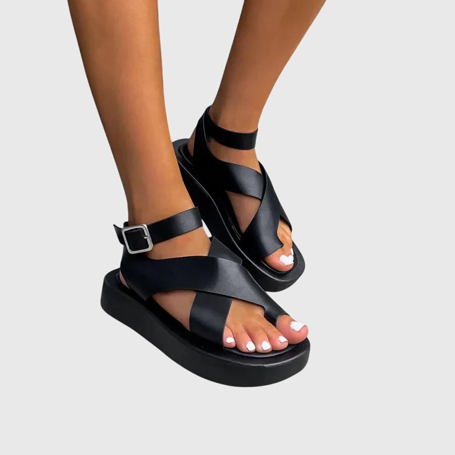Women's Gladiator Support Sandals with Adjustable Straps – view 6