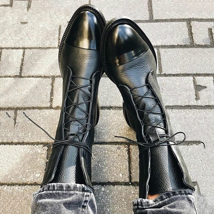Women's Weatherproof Leather Boots – Black