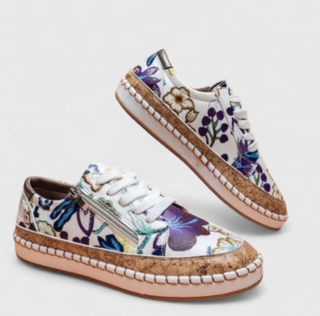 Women's Easy-On Support Shoes – Blue Flora