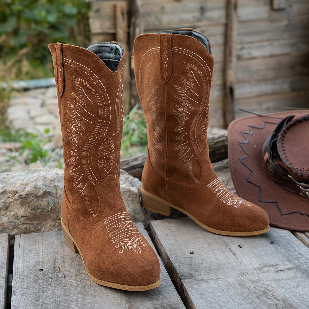 Women's Light Wide Calf Western Cowboy Boots – view 5