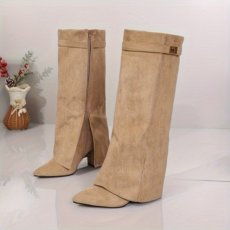 Women's Suede-Look Knee High Boots for Walking – view 4