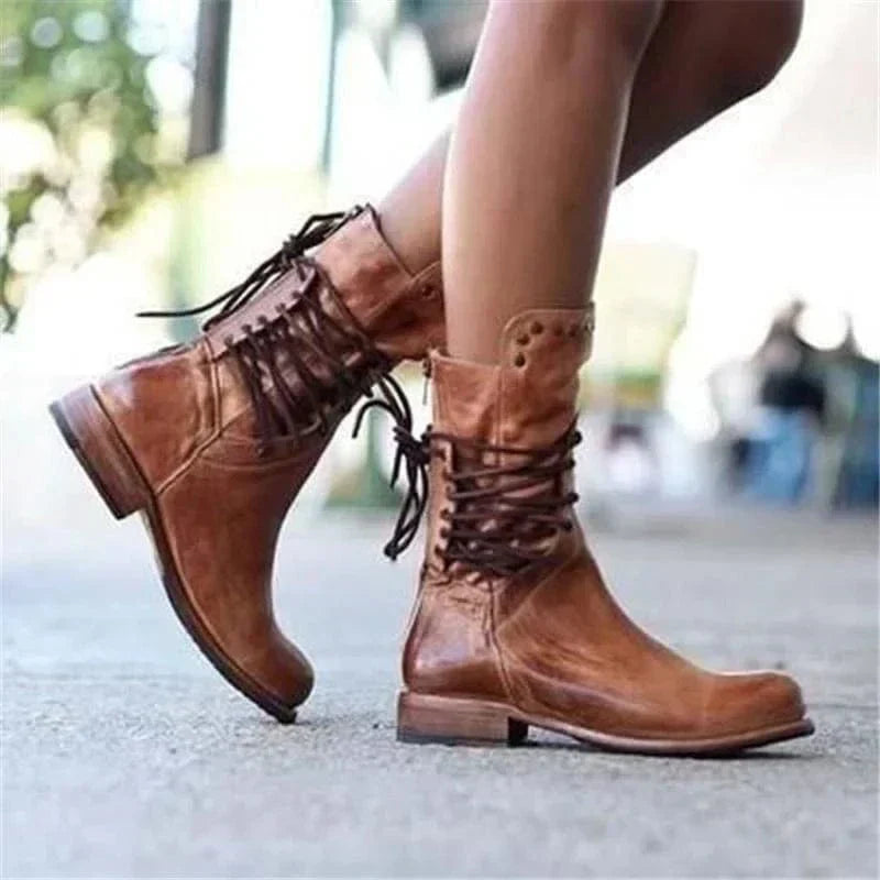 Women's Western Laced Booties – view 4