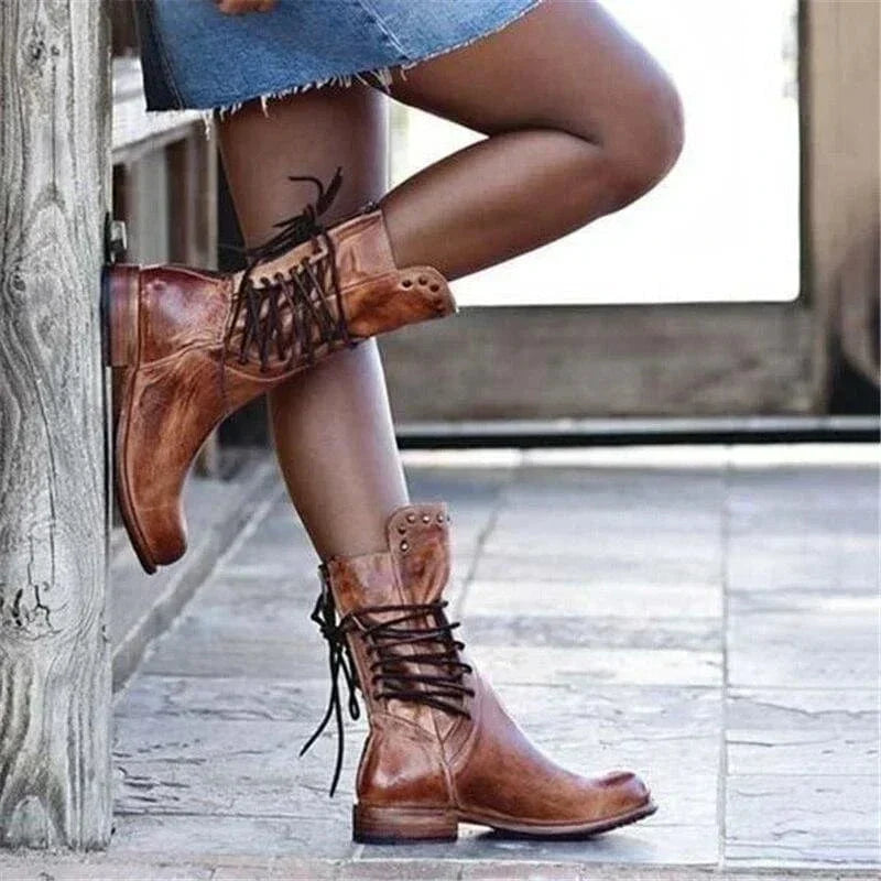 Women's Western Laced Booties – view 5