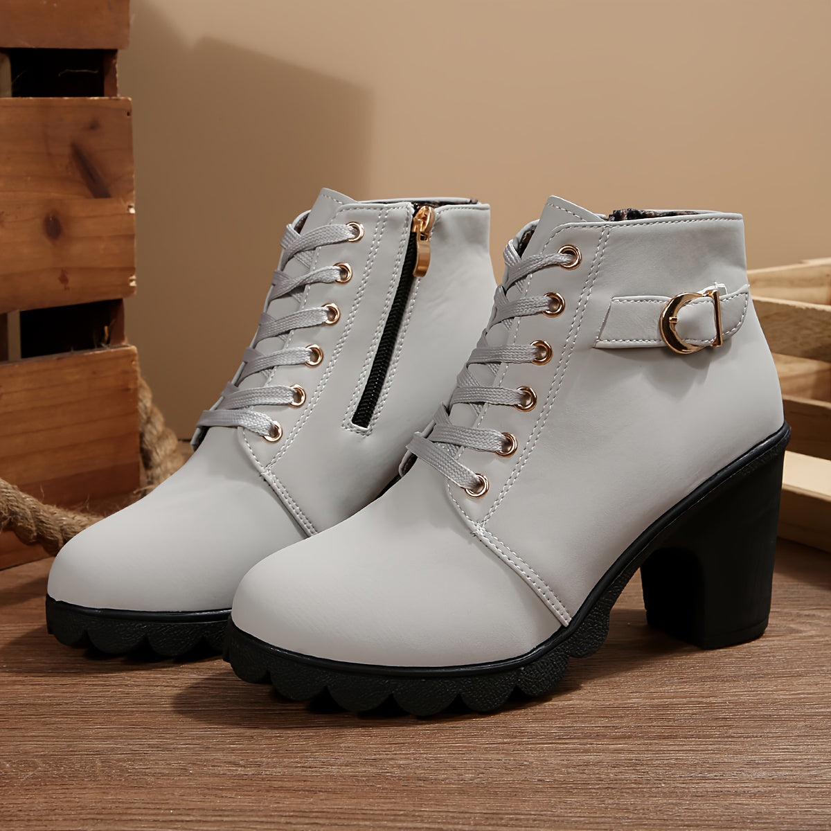 Women's Tie-Front Block-Heel Booties – view 2