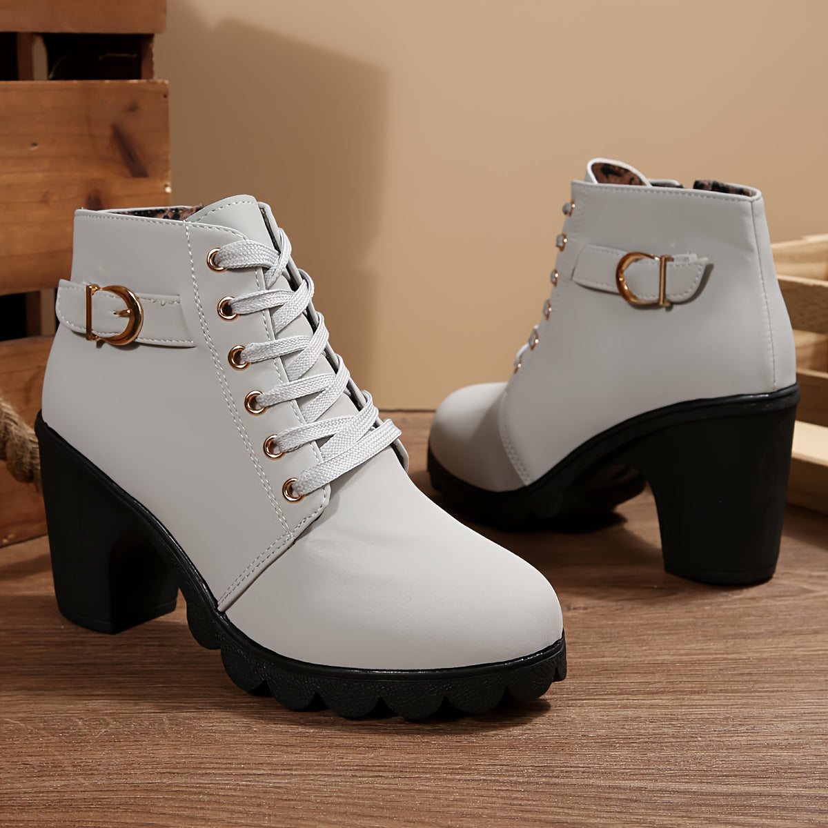 Women's Tie-Front Block-Heel Booties – view 4