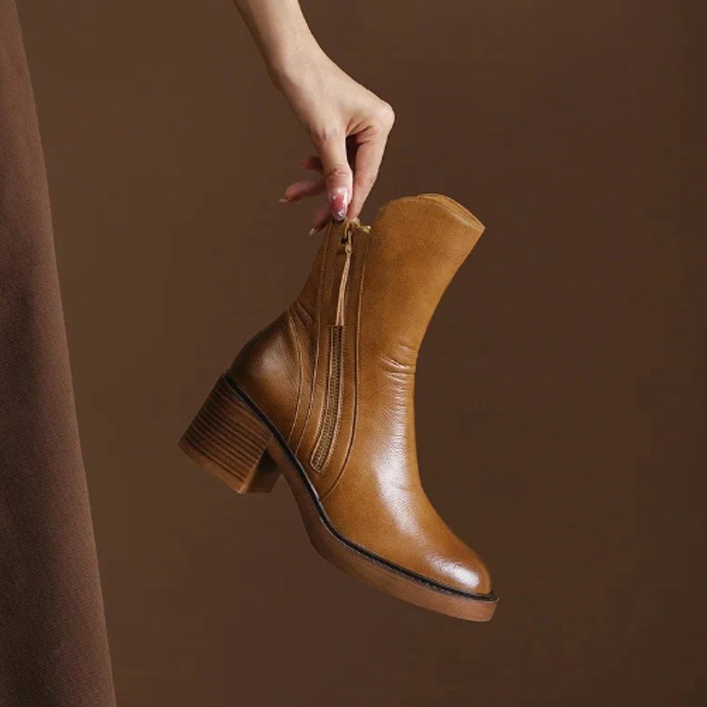 Women's Block-Heel Side-Zip Booties – view 2
