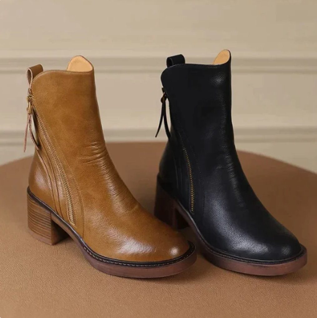 Women's Block-Heel Side-Zip Booties – view 3