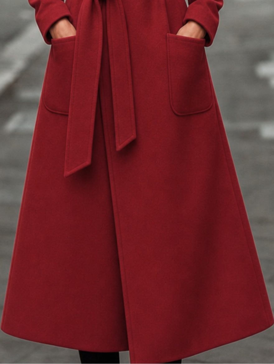 Women's Belt-Detail Wool Trench Coat – view 5