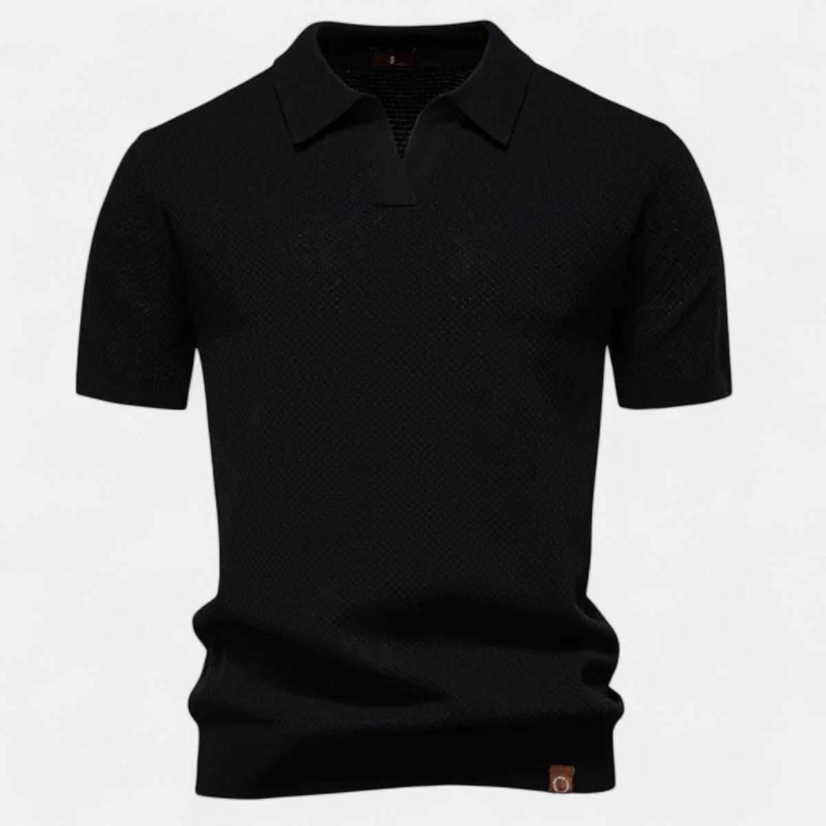 Men's Wool Pineapple Polo Shirt for Evening Wear – view 10