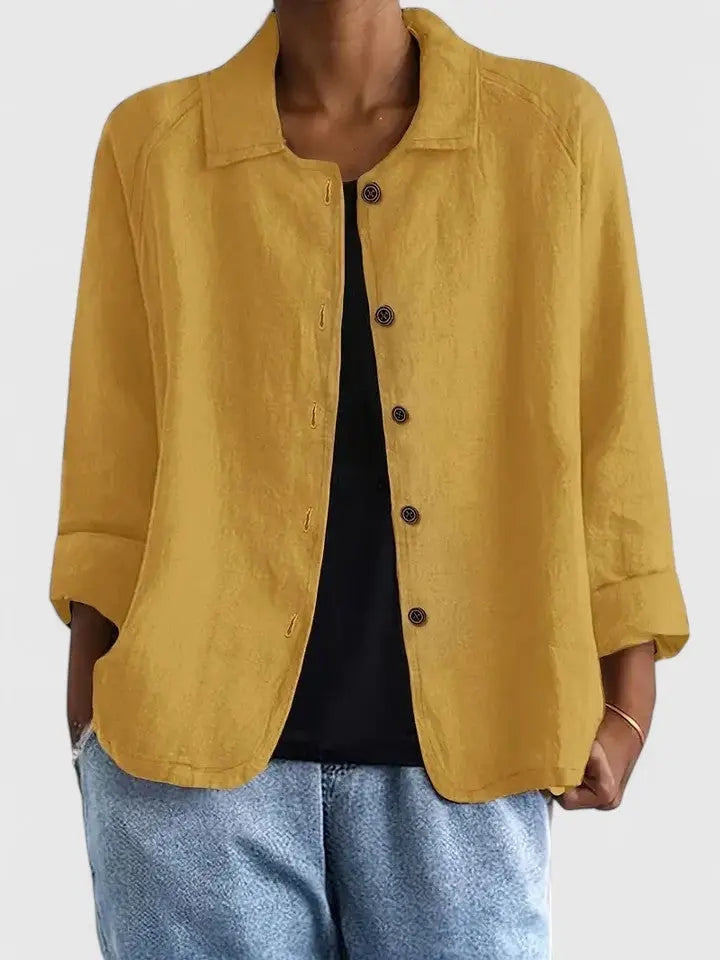 Women's Button-Front Cotton Shirt Jacket – view 8