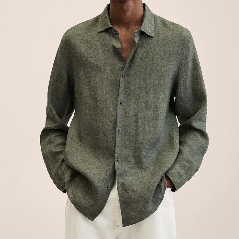 Men's Long Sleeve Button-Up Shirt for Everyday Wear – view 6