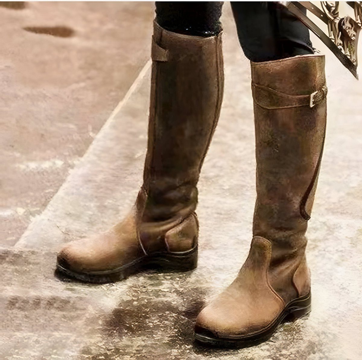 Women's Leather Knee High Riding Boots for Walking – view 4