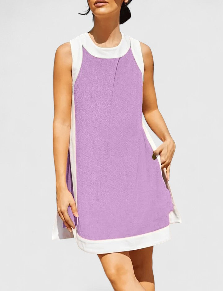 Women's Comfortable Two Piece Warm-Weather Co-Ord Set – Purple