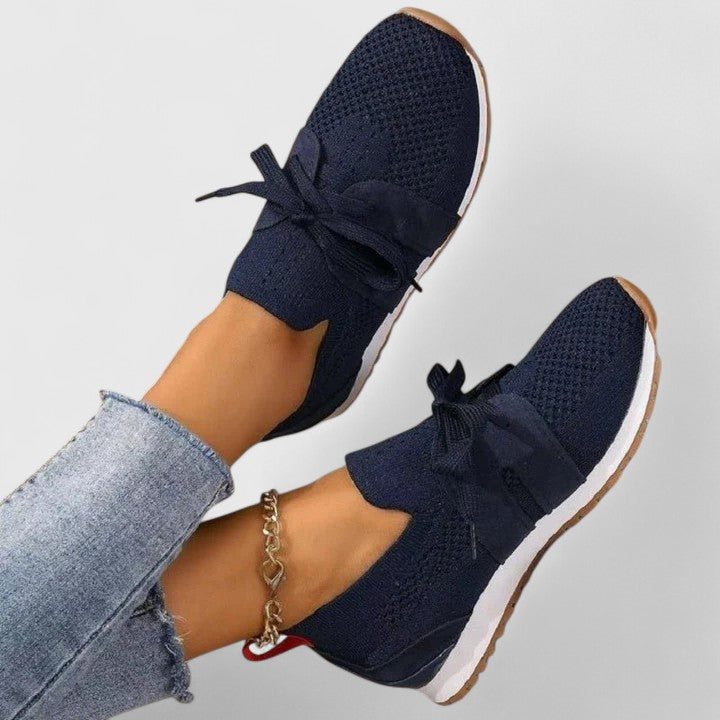 Women's Support Anti-Slip Lace-Detail Sneakers – Blue
