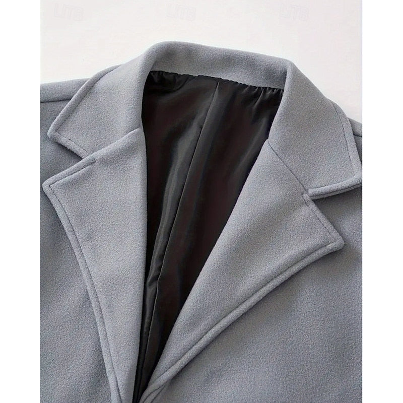 Men's Timeless Long Overcoat with Roomy Pockets – view 7