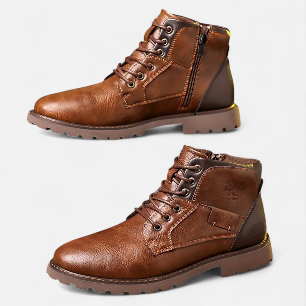Men's Heritage Laced Boots – Brown