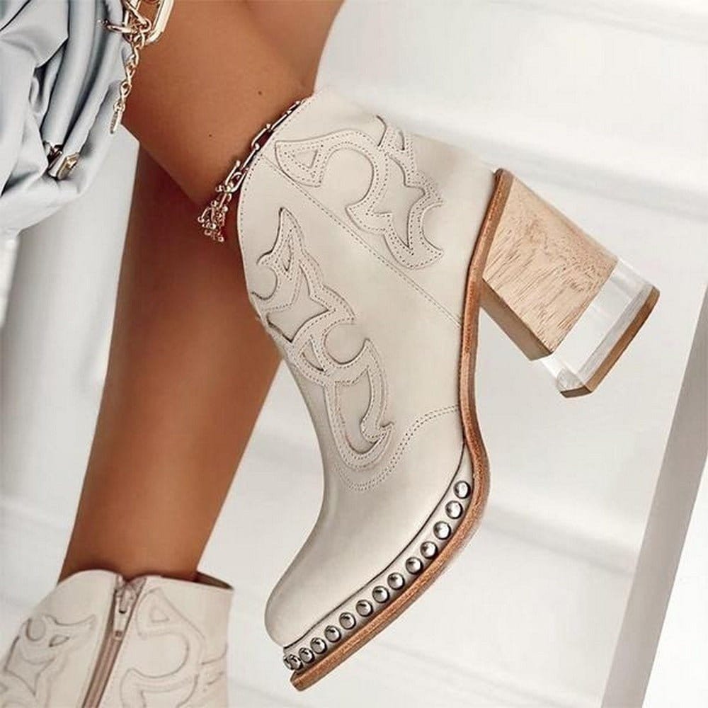 Women's Leather-Look Western Boots – view 5