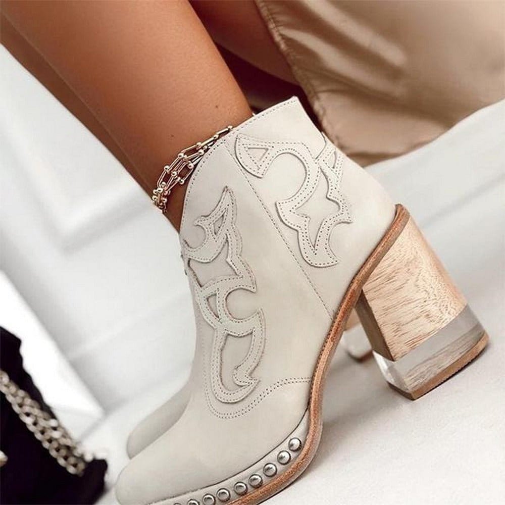 Women's Leather-Look Western Boots – view 7