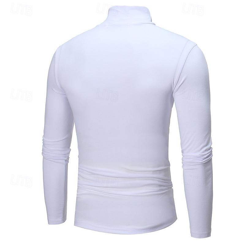 Men's Streamlined Long Sleeve Turtleneck for Layering – view 8