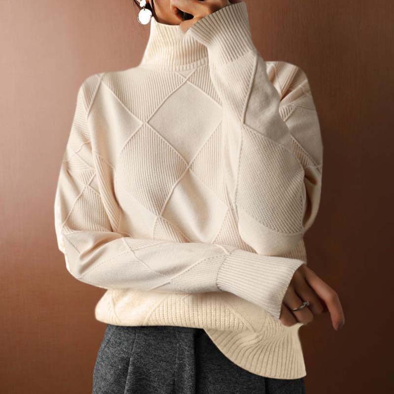 Women's Rib-Knit Roll-Neck Pullover – view 9