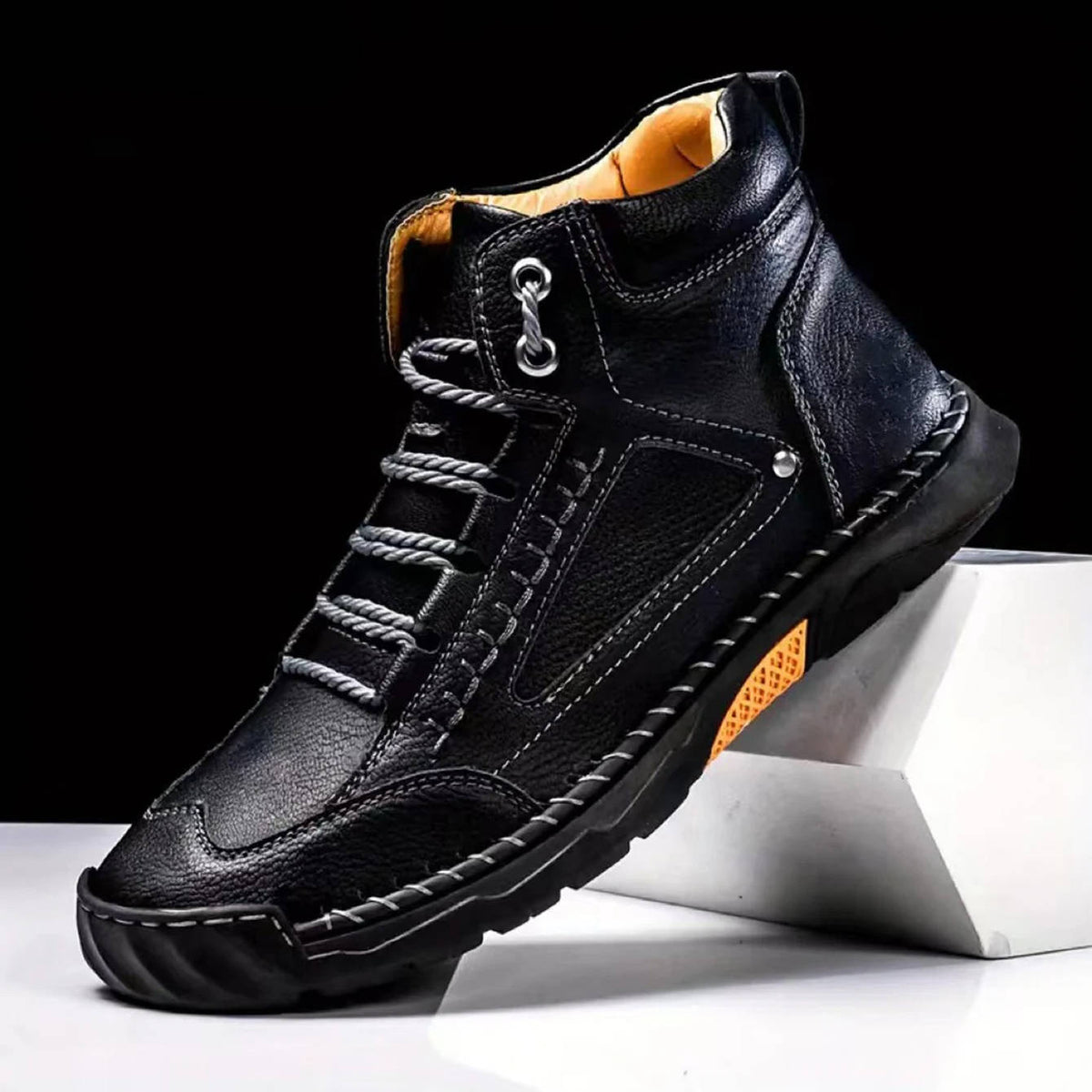 Men's Hand-Stitched Laced Outdoor Boots – view 7