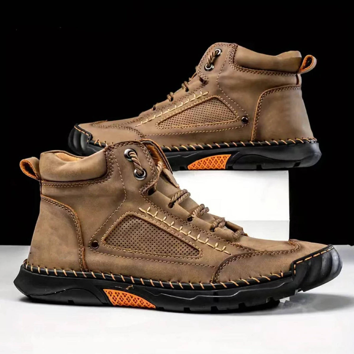 Men's Hand-Stitched Laced Outdoor Boots – view 5