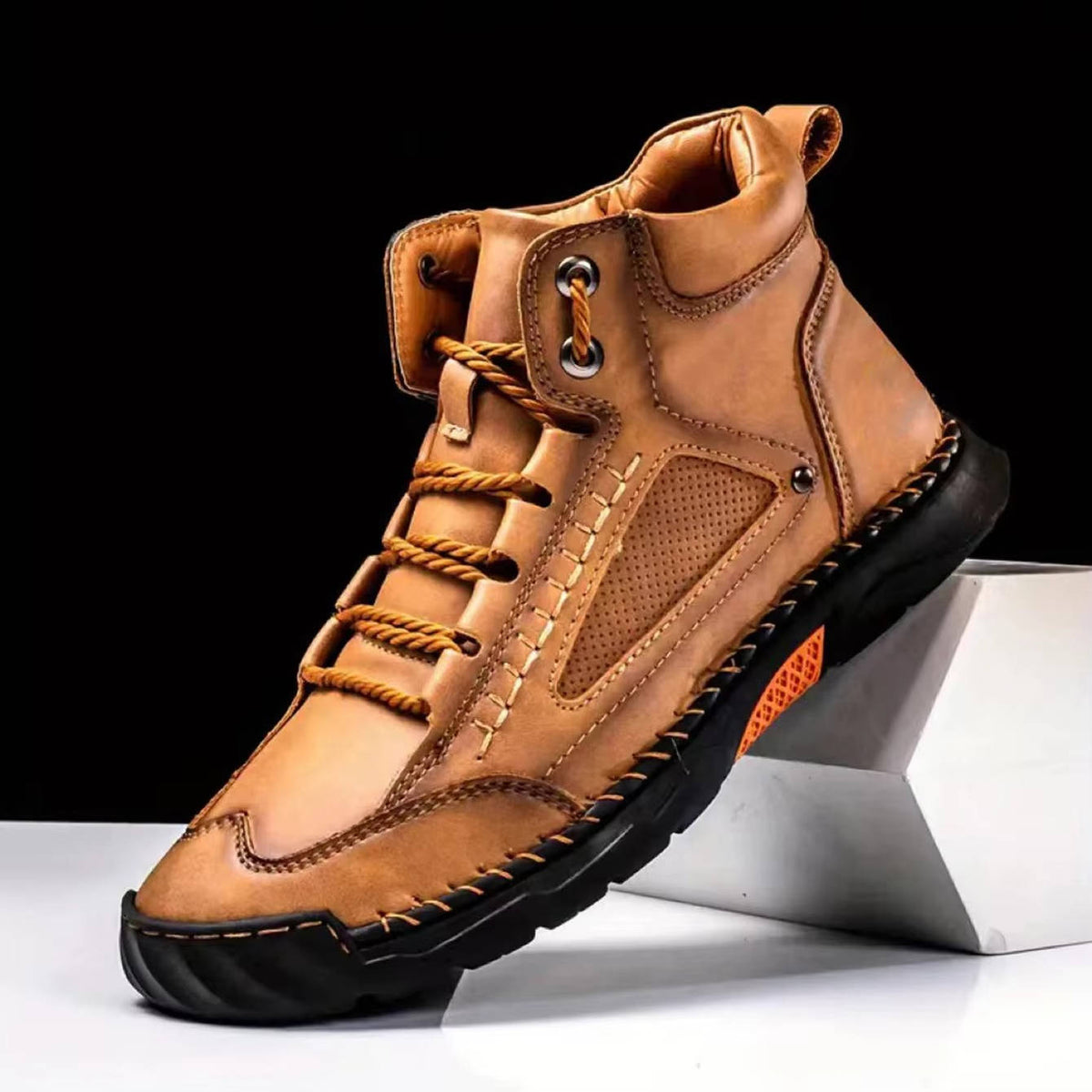 Men's Hand-Stitched Laced Outdoor Boots – view 8