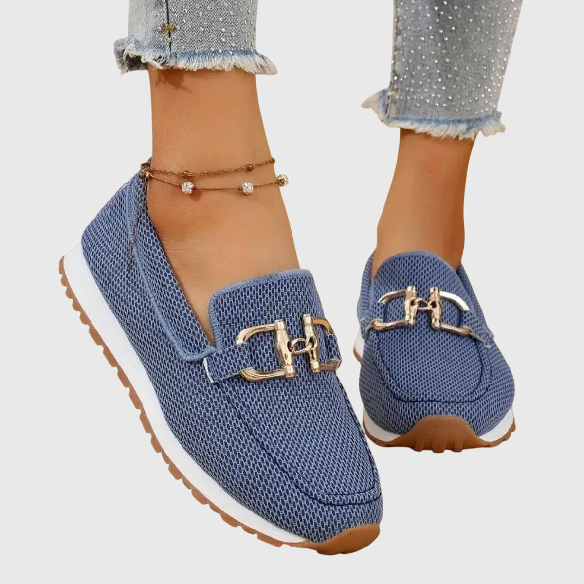 Women's Support Horsebit Loafers – Blue
