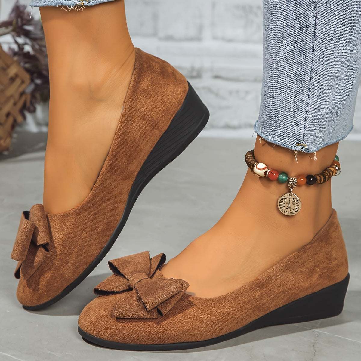 Women's Bow Detail Support Flats – view 6